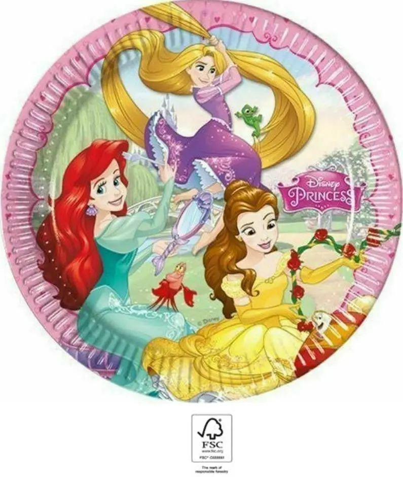 Disney Princess Dreaming, Hercegnők papírtányér 8 db-os 23 cm FSC termékfotó