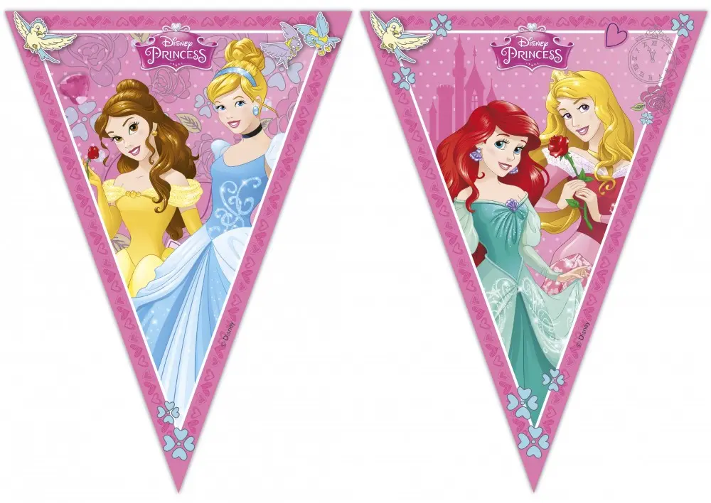 Disney Princess Dreaming, Hercegnők zászlófüzér 2,3 m termékfotó