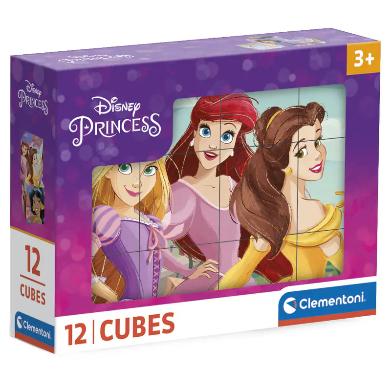 Disney Princess kocka puzzle 12db-os termékfotó