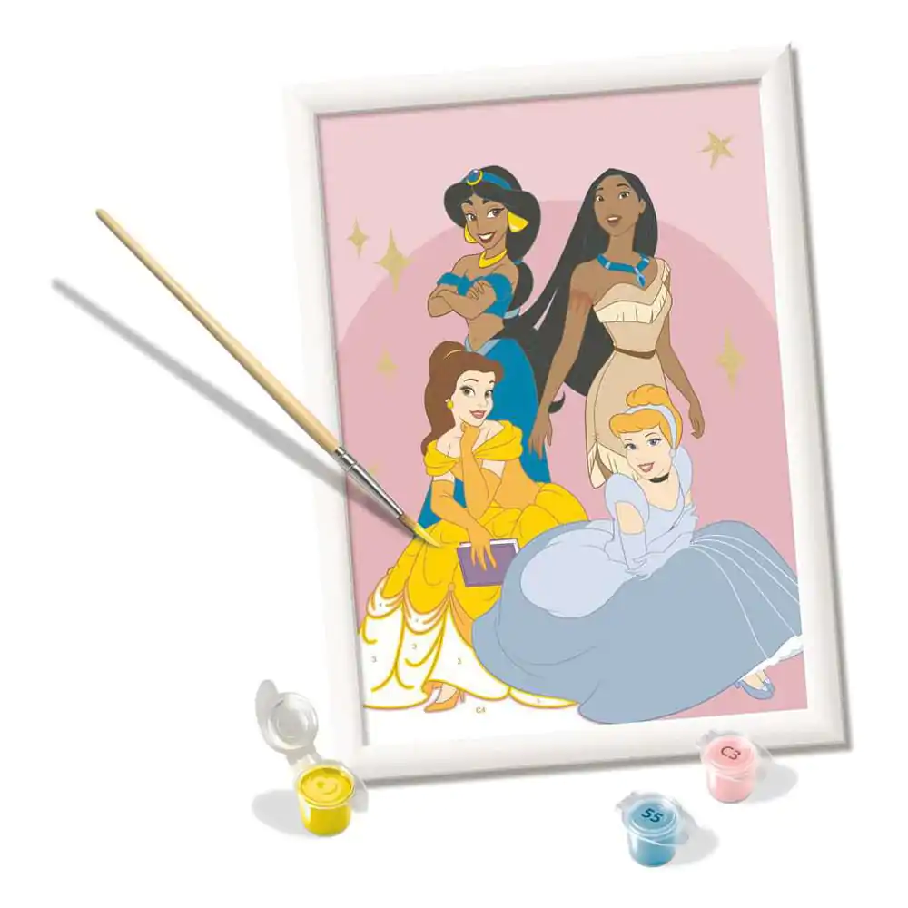 Disney Princess Paint by Numbers festő csomag 18 x 24 cm *német nyelvű* termékfotó