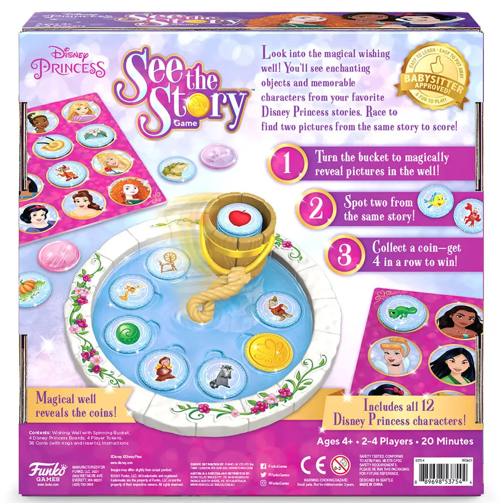 Disney Princess See The Story game Angol nyelvű társasjáték termékfotó