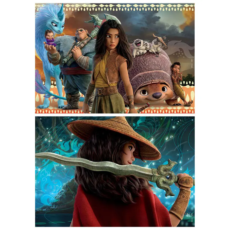 Disney Raya and the Last Dragon fa puzzle 2x50db-os termékfotó