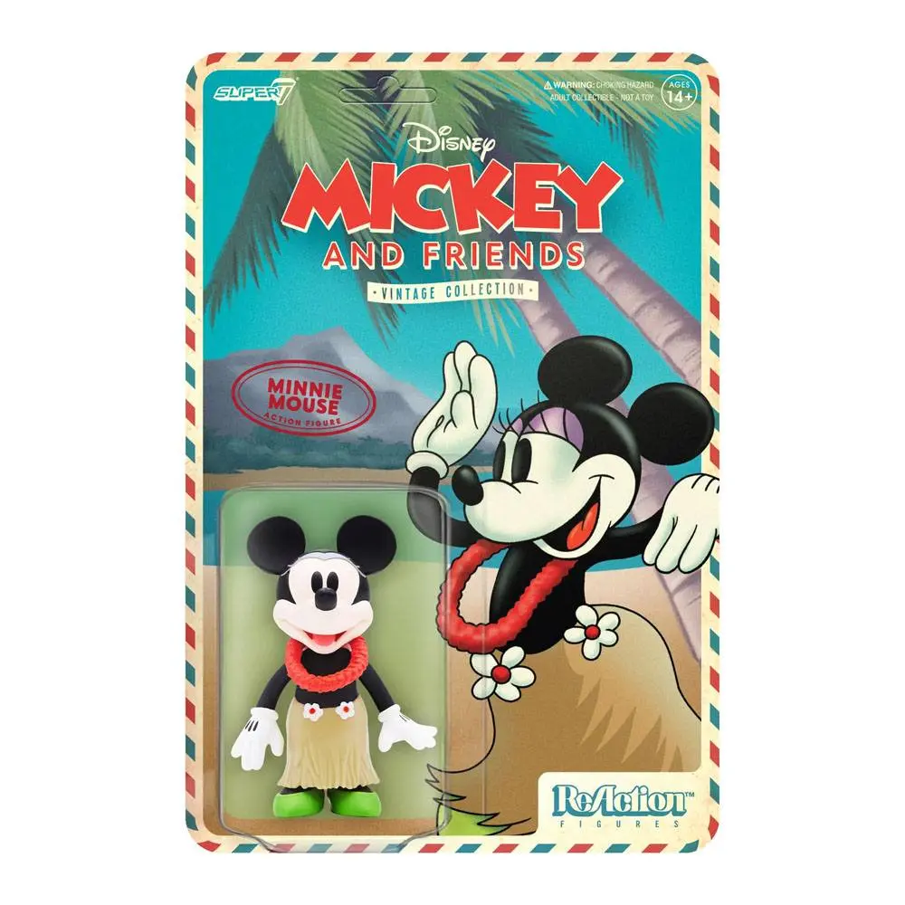 Disney ReAction akciófigura Wave 2 Vintage Collection- Minnie Mouse (Hawaiian Holiday) 10 cm termékfotó