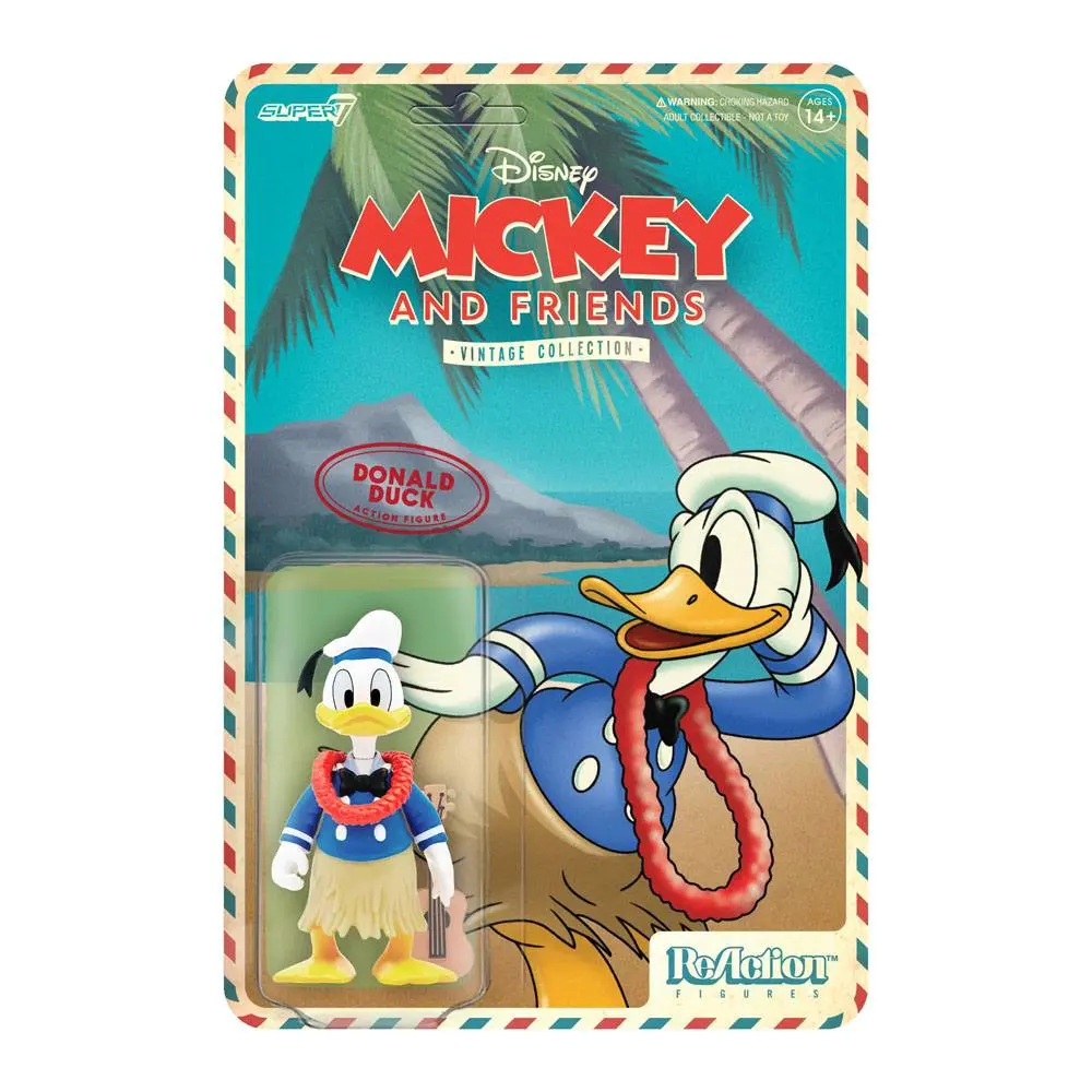 Disney ReAction Wave 2 Vintage Collection - Donald Duck (Hawaiian Holiday) akciófigura 10 cm termékfotó