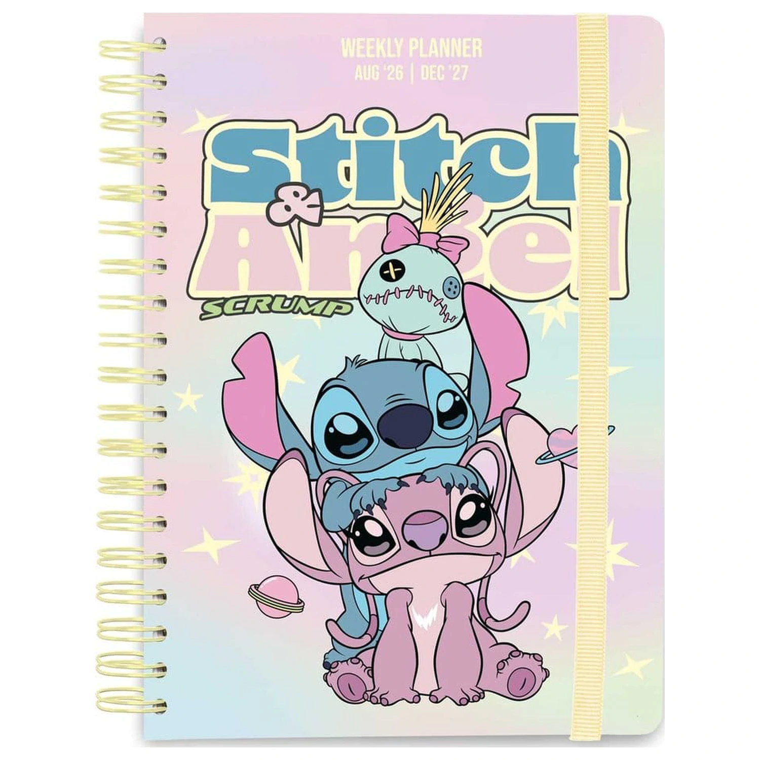 Disney School Stitch and Angel A5 keményfedeles füzet, heti tervező 2026/2027 termékfotó