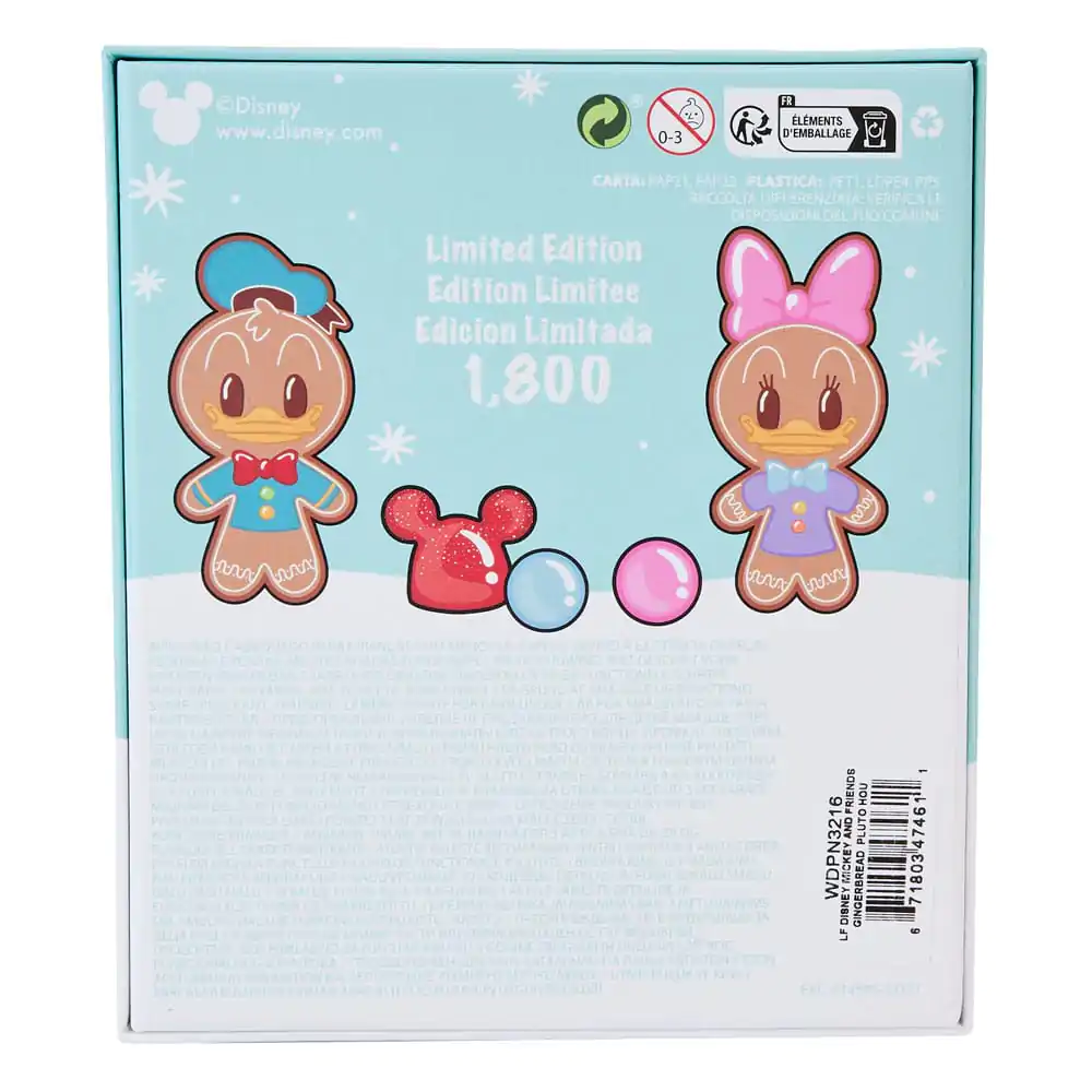 Disney Sliding Mickey &amp; Friends Gingerbread Pluto House kitűző Limitált kiadás 8 cm termékfotó