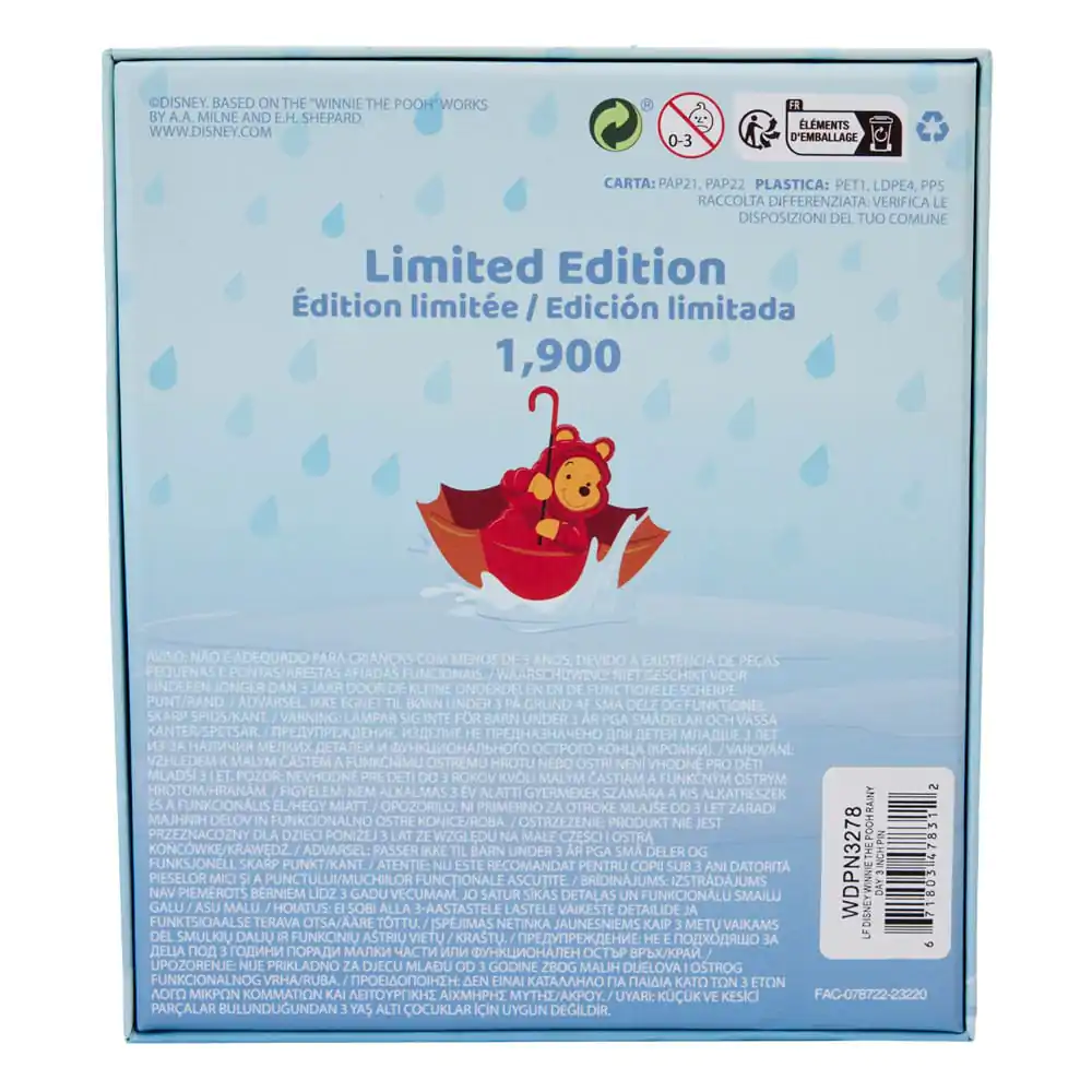 Disney by Loungefly Sliding Enamel Pin Winnie the Pooh Rainy Day Limited Edition 8 cm termékfotó