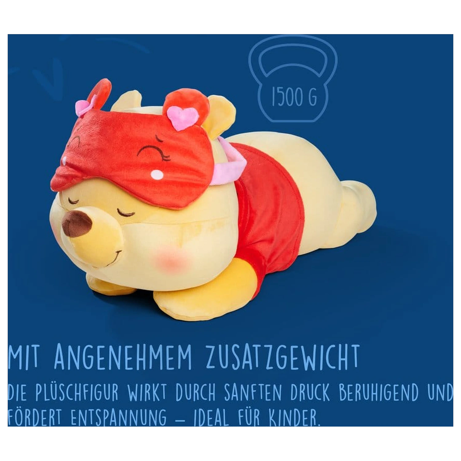 Disney Snuglets Wellbeing Heavy Micimackó plüss figura 40 cm termékfotó