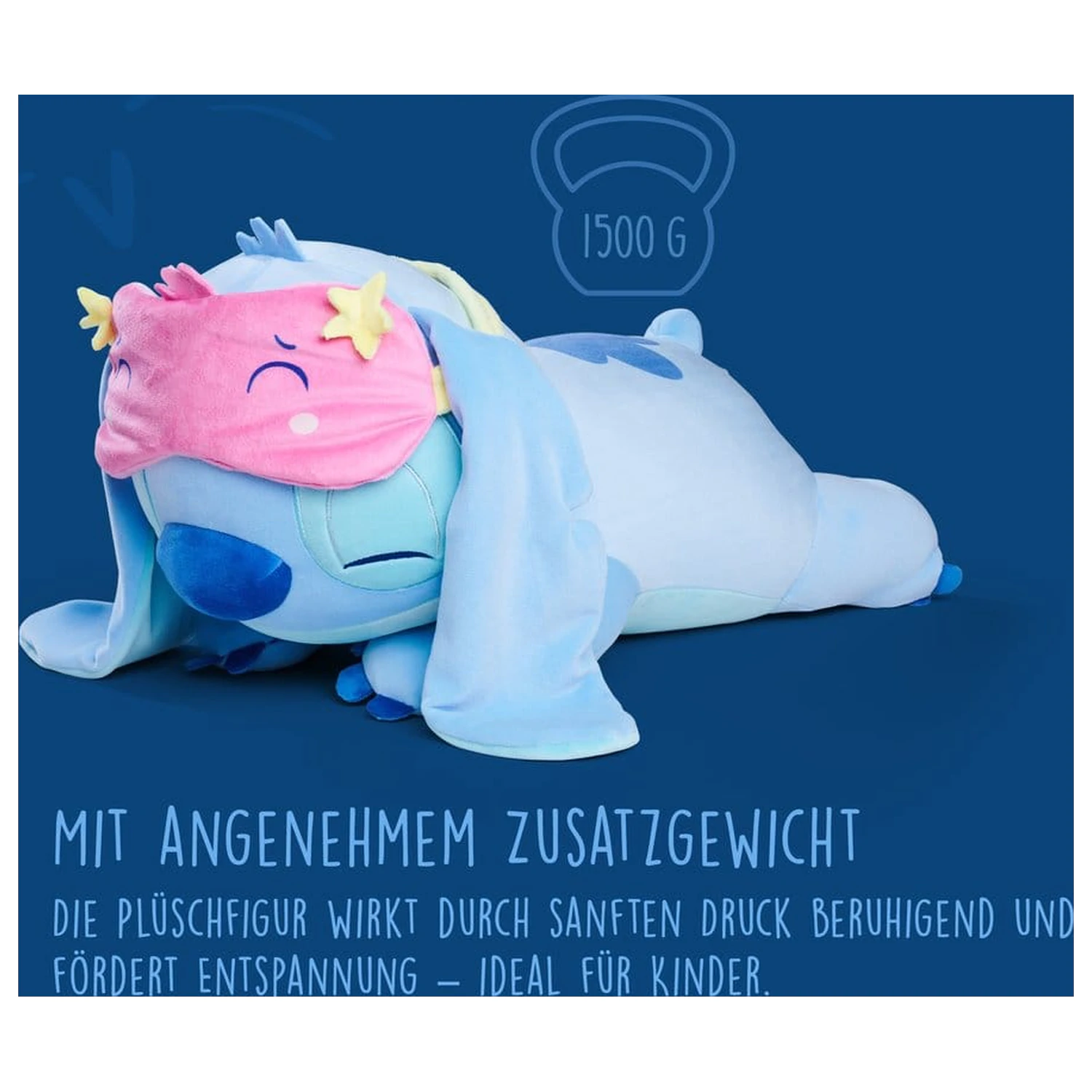 Disney Snuglets Wellbeing Heavy Stitch plüss figura 40 cm termékfotó