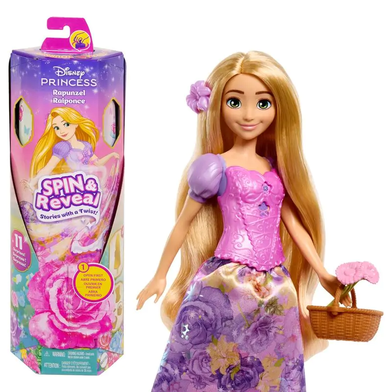 Disney Spin Reveal Rapunzel doll termékfotó