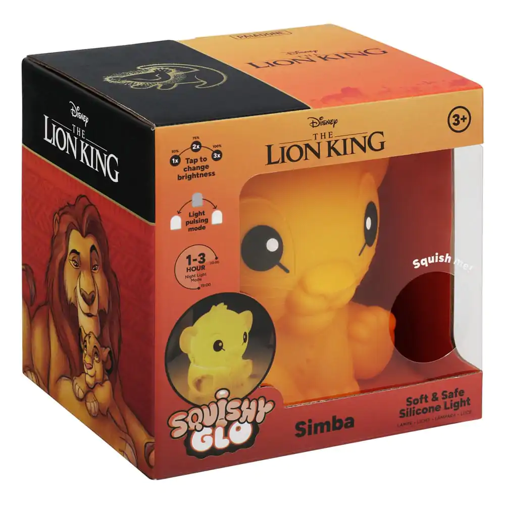 Disney Squishy Glo The Lion King Simba szilikon lámpa 15 cm termékfotó
