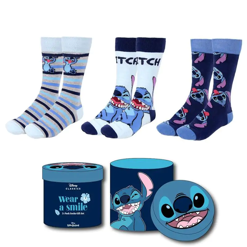 Disney Stitch Pack of 3 adult socks termékfotó