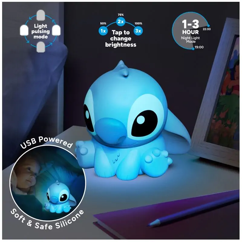 Disney Stitch 3D Lampe 15cm termékfotó