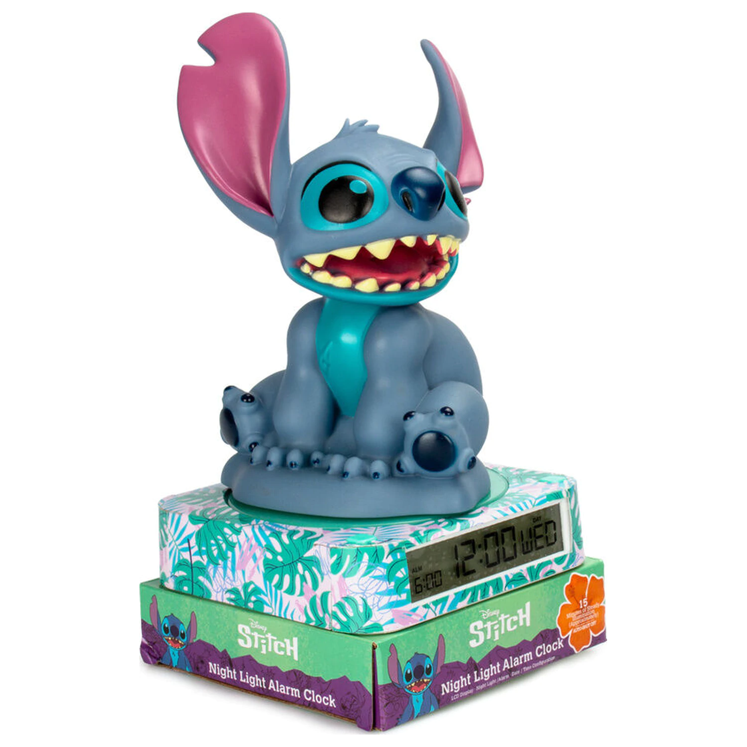 Disney Stitch 3D lámpa ébresztőórával termékfotó