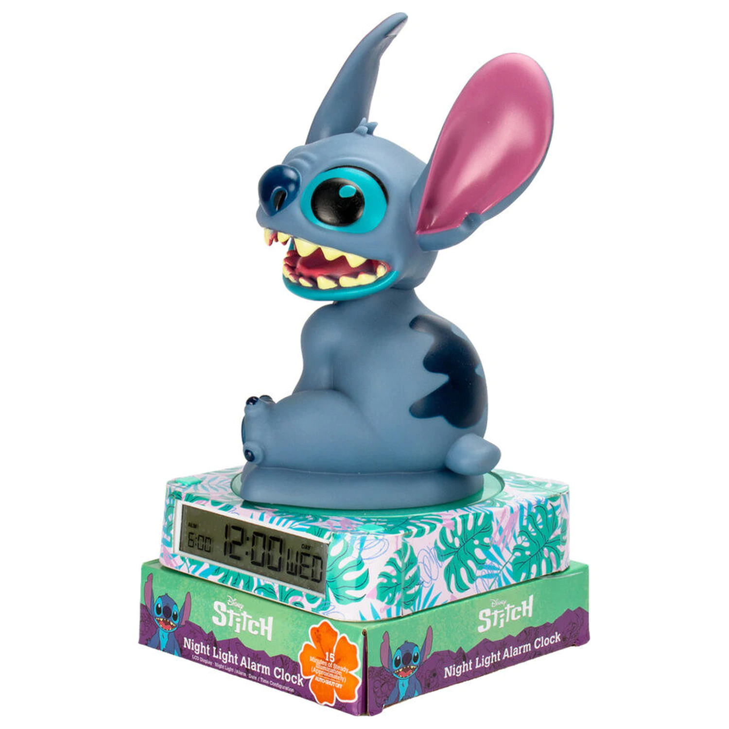 Disney Stitch 3D lámpa ébresztőórával termékfotó