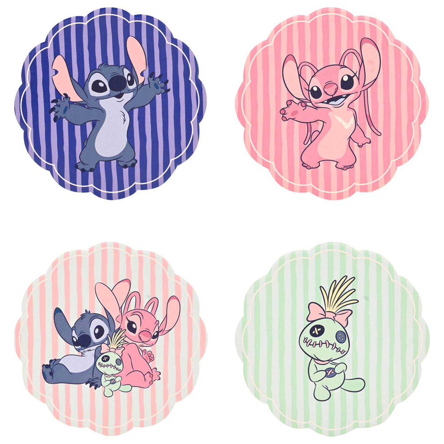 Disney Stitch 4 db-os kerámia poháralátét csomag  termékfotó