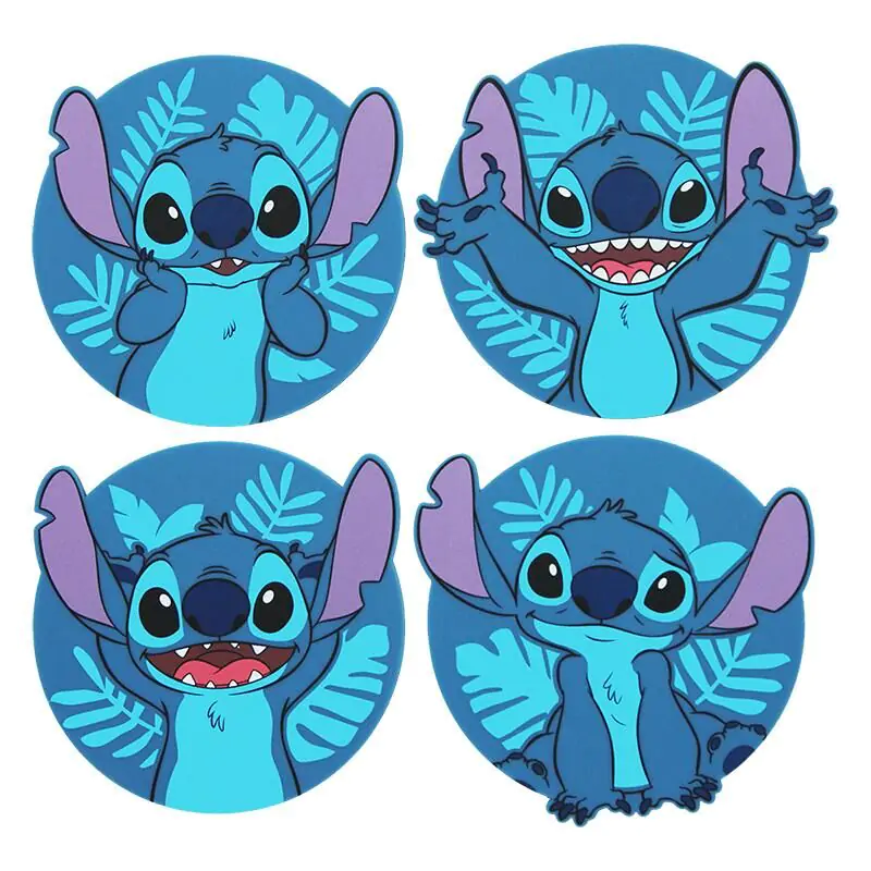 Disney Stitch Set 4 coasters termékfotó