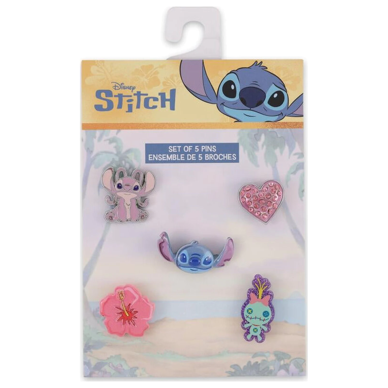 Disney Stitch 5 db-os kitűző csomag termékfotó