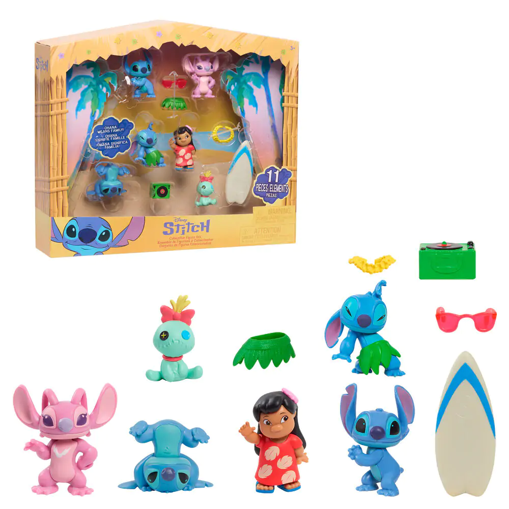 Disney Stitch 6 db-os figura csomag 5cm termékfotó