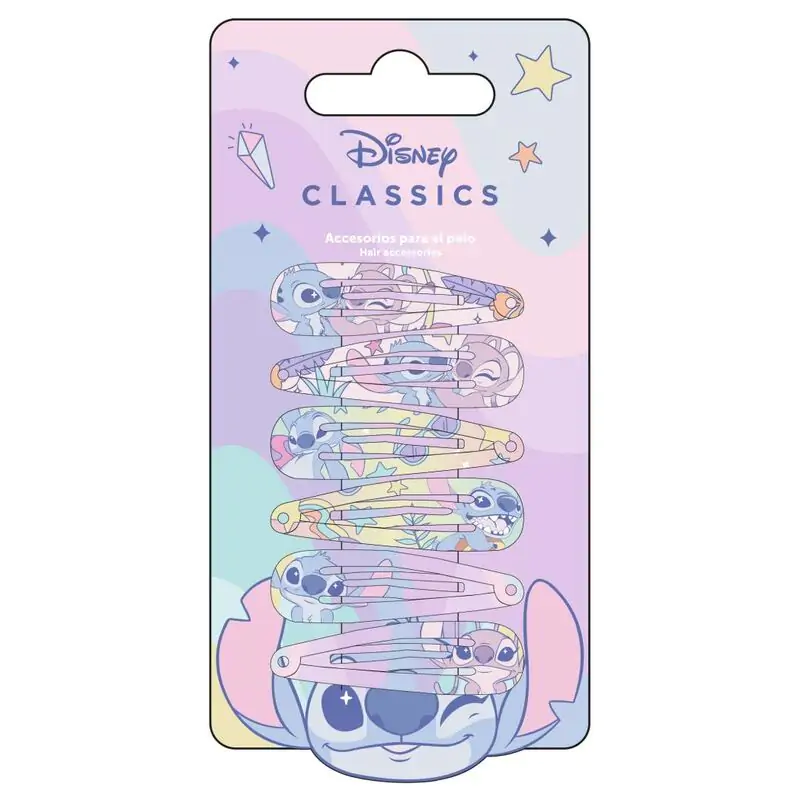 Disney Stitch 6 db-os hajcsat csomag termékfotó