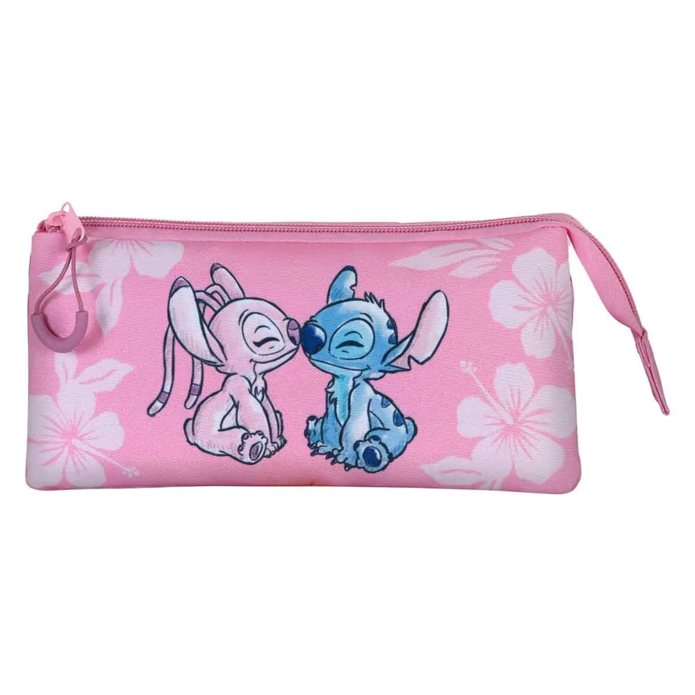 Disney Stitch & Angel triple pencil case termékfotó