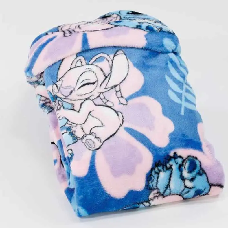 Disney Stitch & Angel Coral kapucnis takaró 120x150cm termékfotó