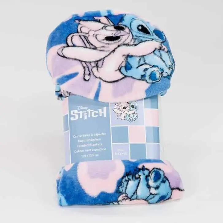 Disney Stitch & Angel Coral kapucnis takaró 120x150cm termékfotó