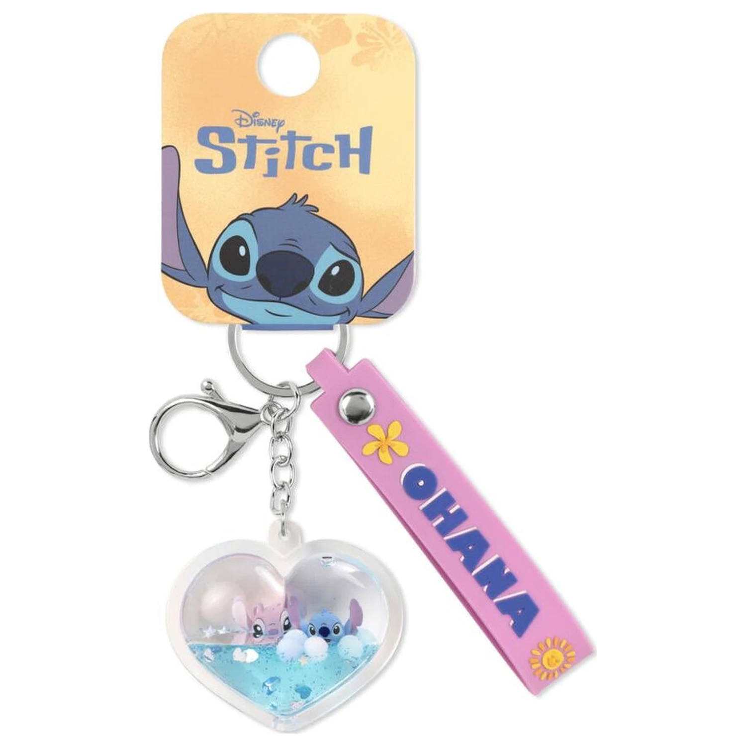 Disney Stitch & Angel Ohana Heart kulcstartó termékfotó