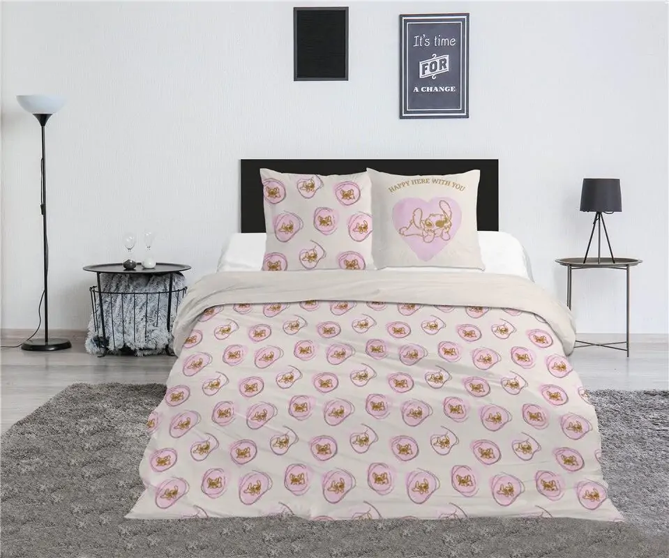 Disney Stitch & Angel polipamut ágyneműhuzat 135cm termékfotó