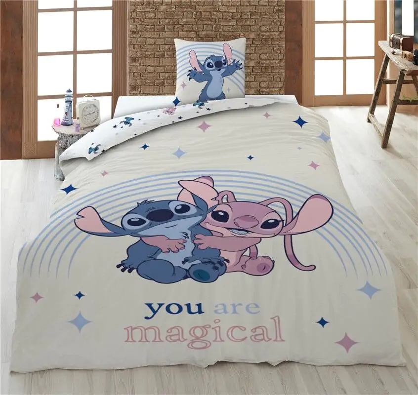 Disney Stitch & Angel polipamut ágyneműhuzat 90cm termékfotó
