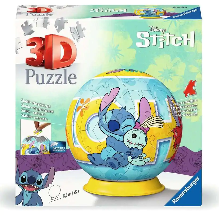 Disney Stitch Stitch 3D puzzle Ball (73 darab) termékfotó