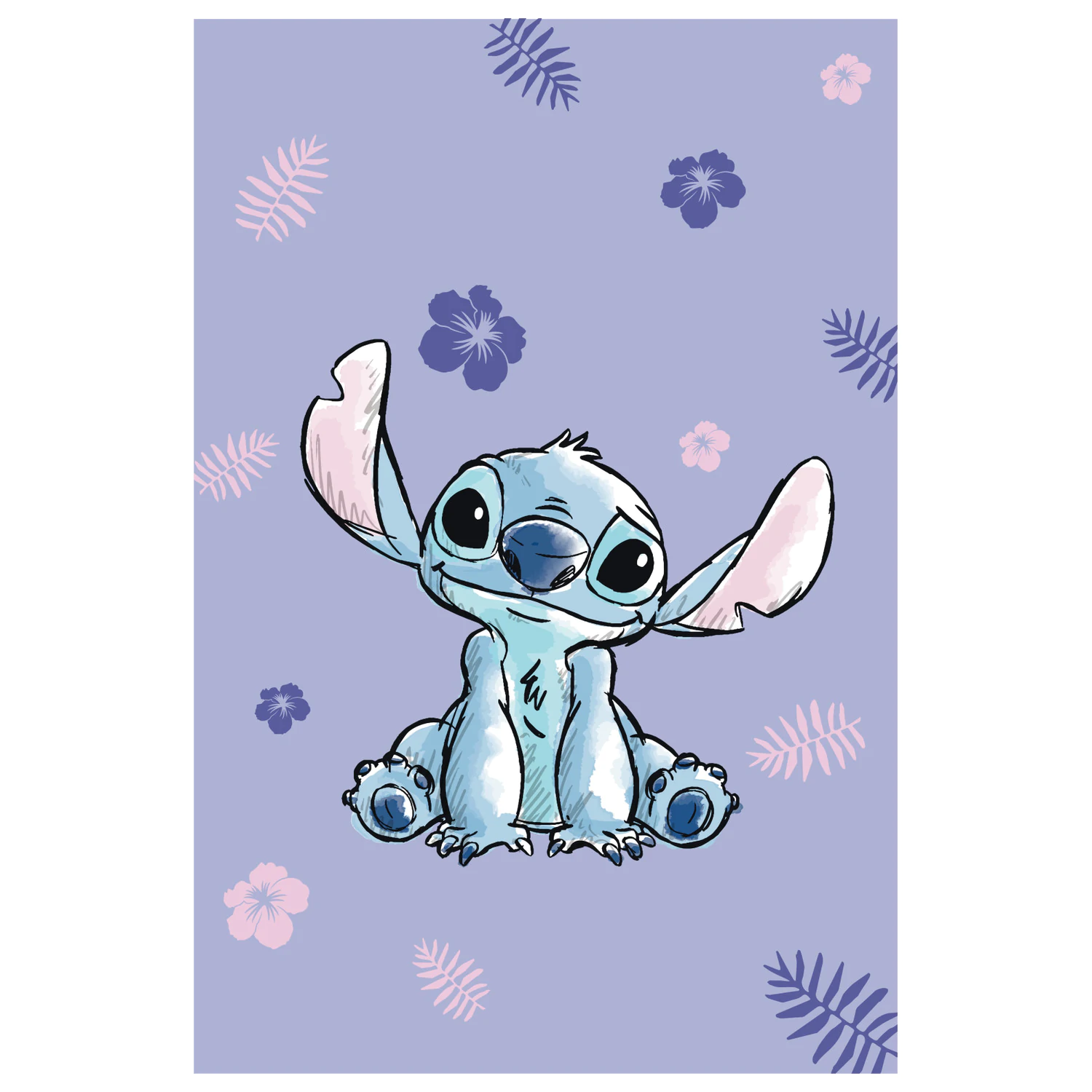 Disney Stitch Blooming mikroflanel takaró 100x150cm termékfotó