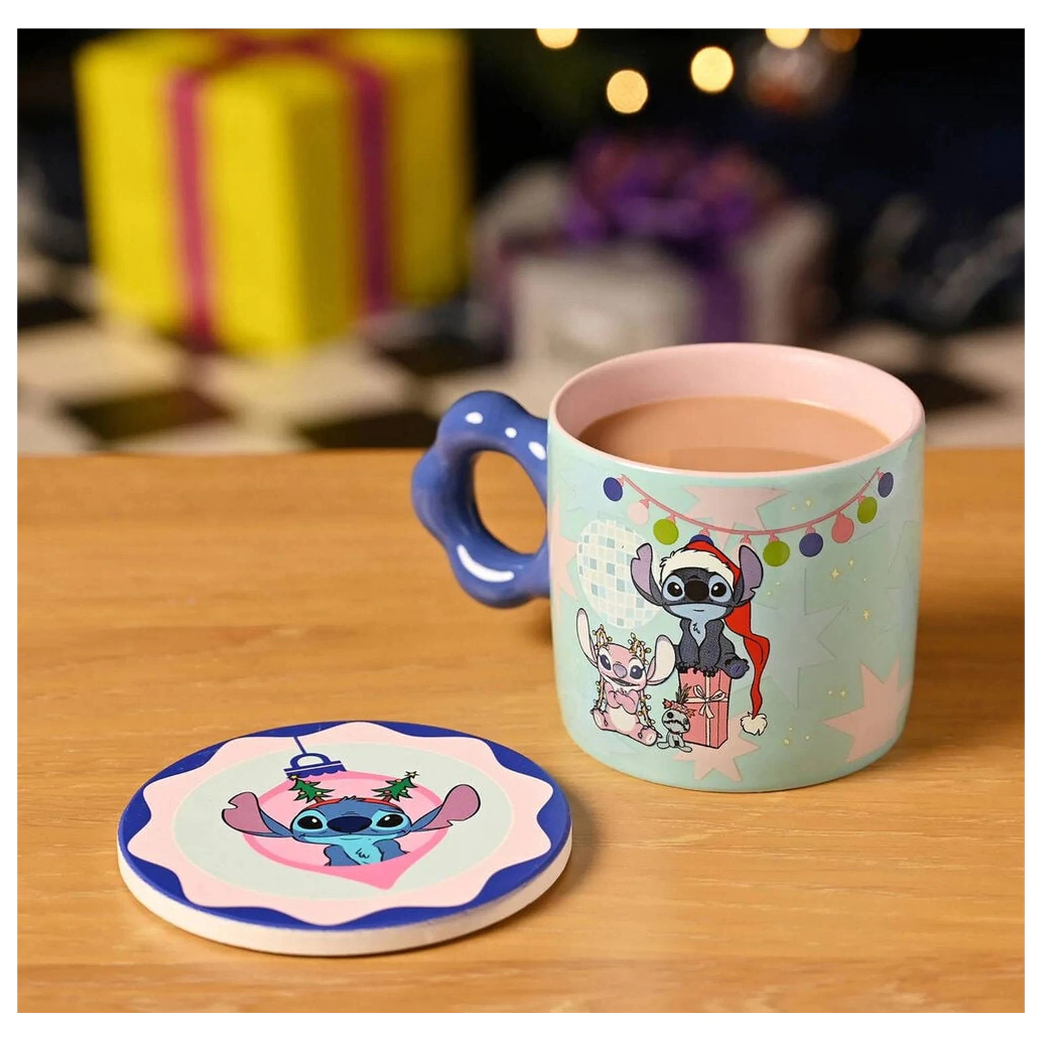 Disney Stitch bögre és poháralátét csomag 250ml termékfotó