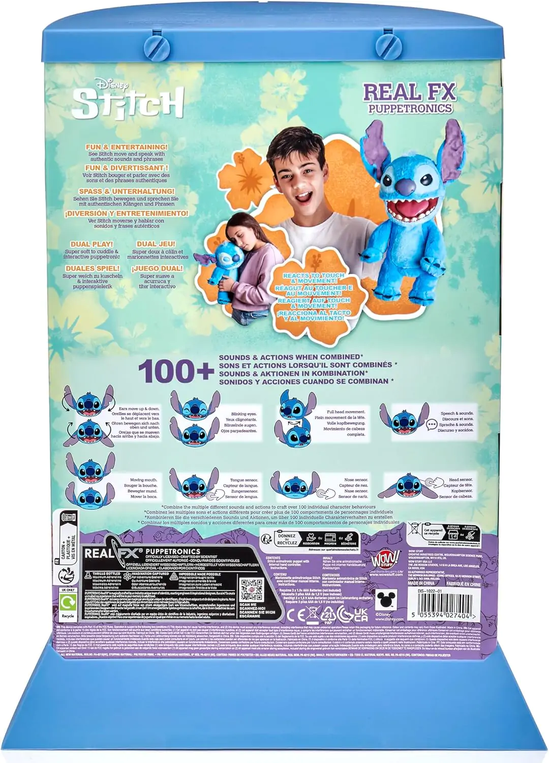 Disney Stitch elektromos interaktív báb figura 45cm termékfotó