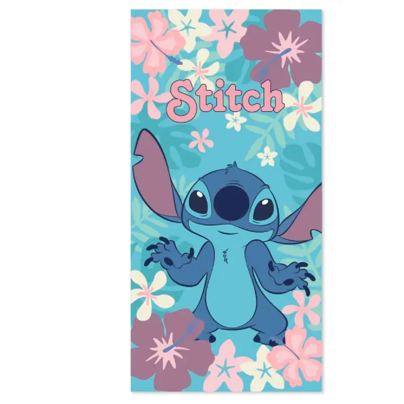 Disney Stitch Flowers pamut strand törölköző termékfotó