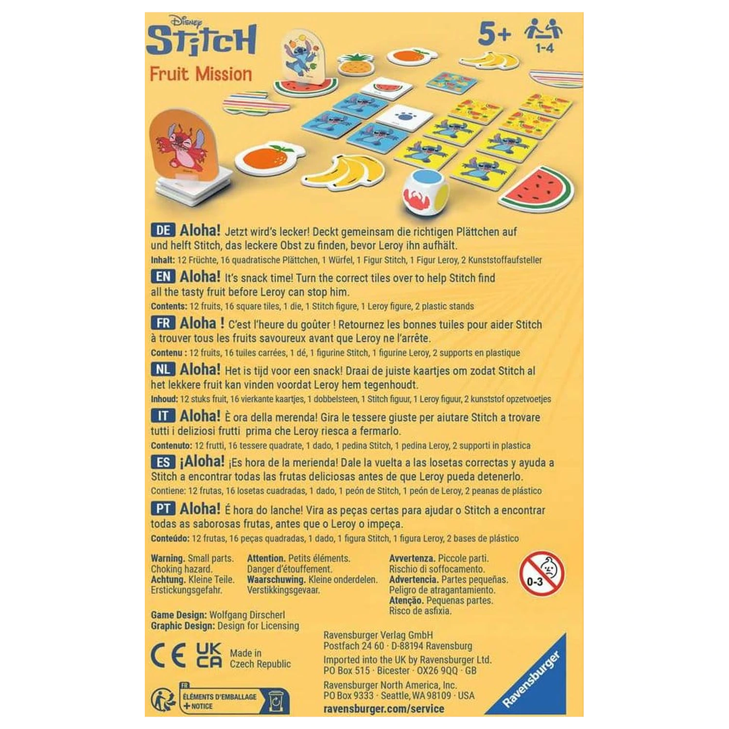 Disney Stitch Fruit Mission társasjáték  termékfotó