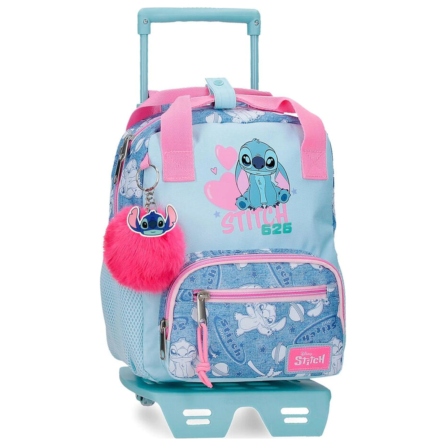 Disney Stitch Hearts gurulós táska 28cm termékfotó