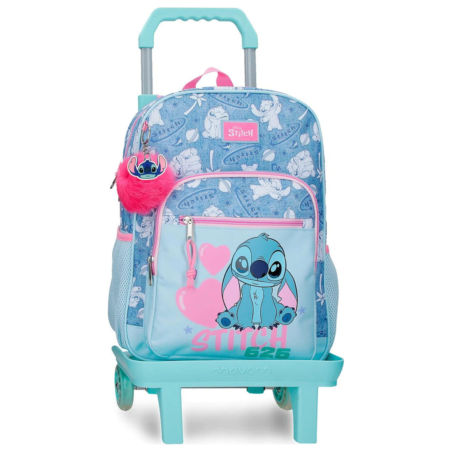 Disney Stitch Hearts gurulós táska 38cm termékfotó