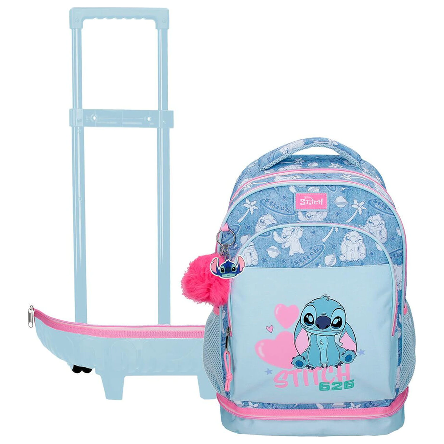 Disney Stitch Hearts gurulós táska 43cm termékfotó