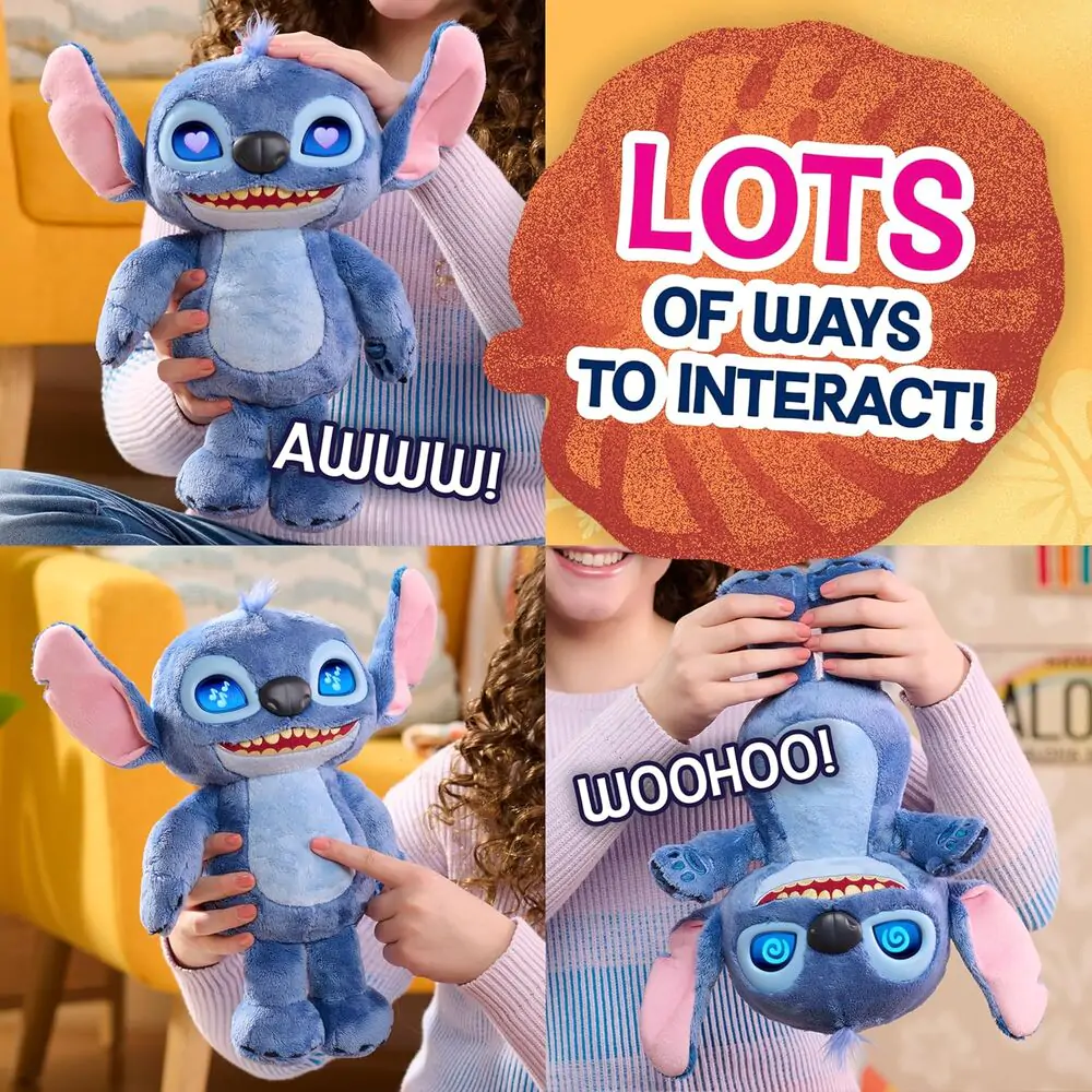 Disney Stitch interaktív plüss 30cm termékfotó