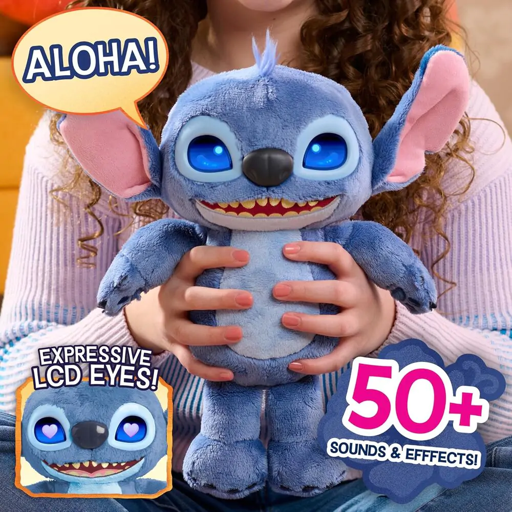 Disney Stitch interaktív plüss 30cm termékfotó