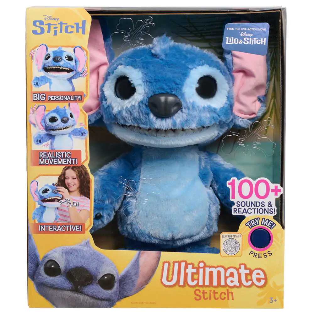 Disney Stitch interaktív plüss termékfotó
