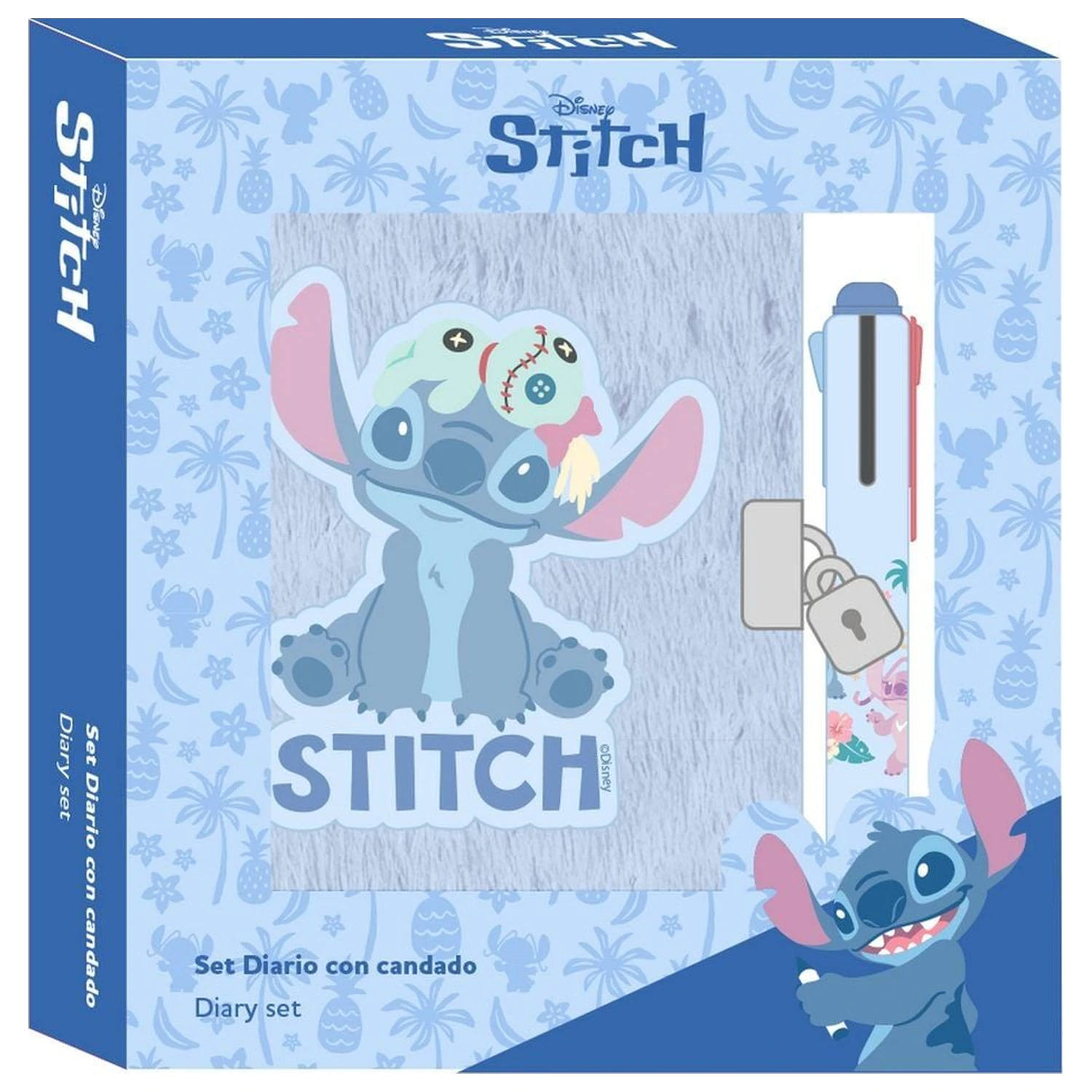 Disney Stitch keményfedeles füzet és 4 színű toll csomag termékfotó