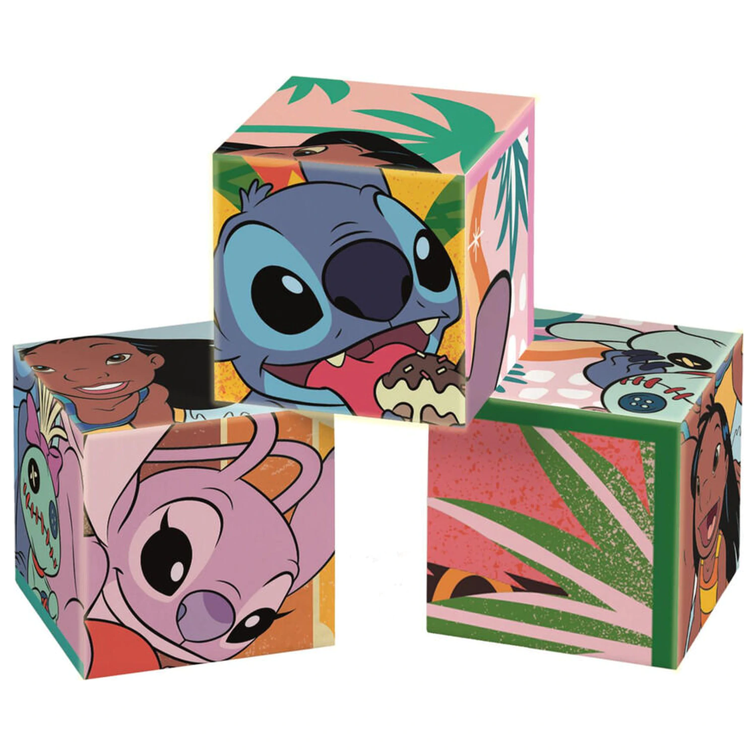 Disney Stitch kocka puzzle 6db-os termékfotó