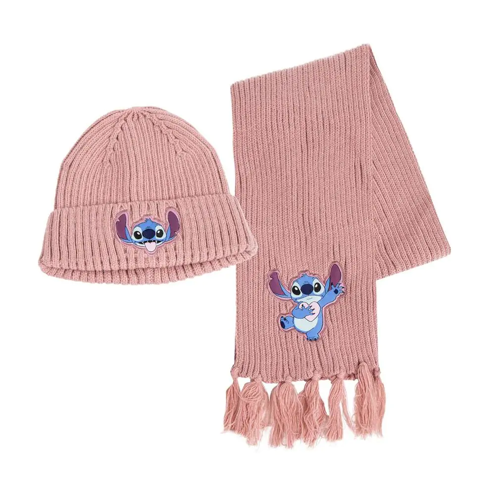 Disney Stitch kötött sapka és sál csomag termékfotó