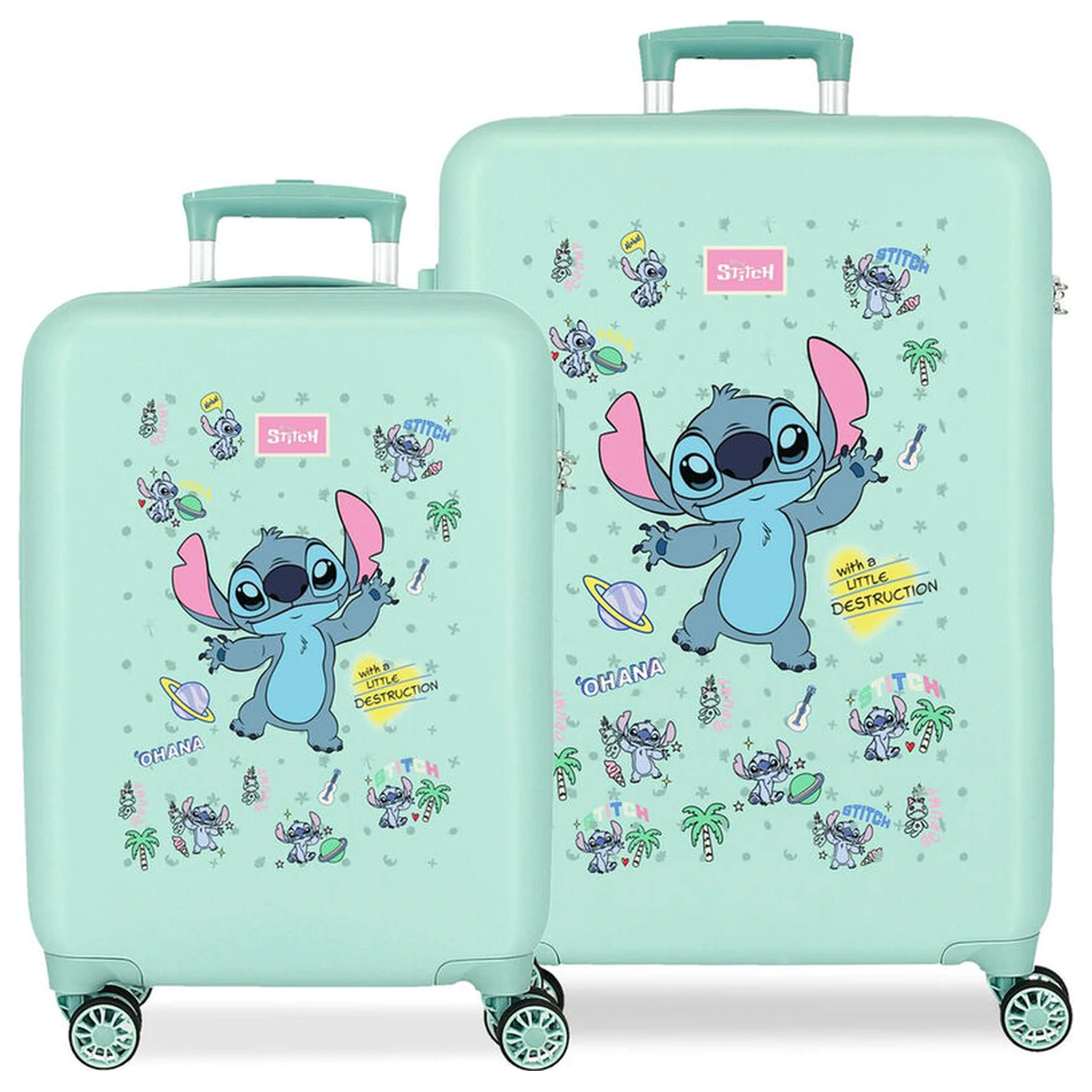 Disney Stitch Little Destrution ABS 2 db-os táska bőrönd csomag 55 és 65cm termékfotó