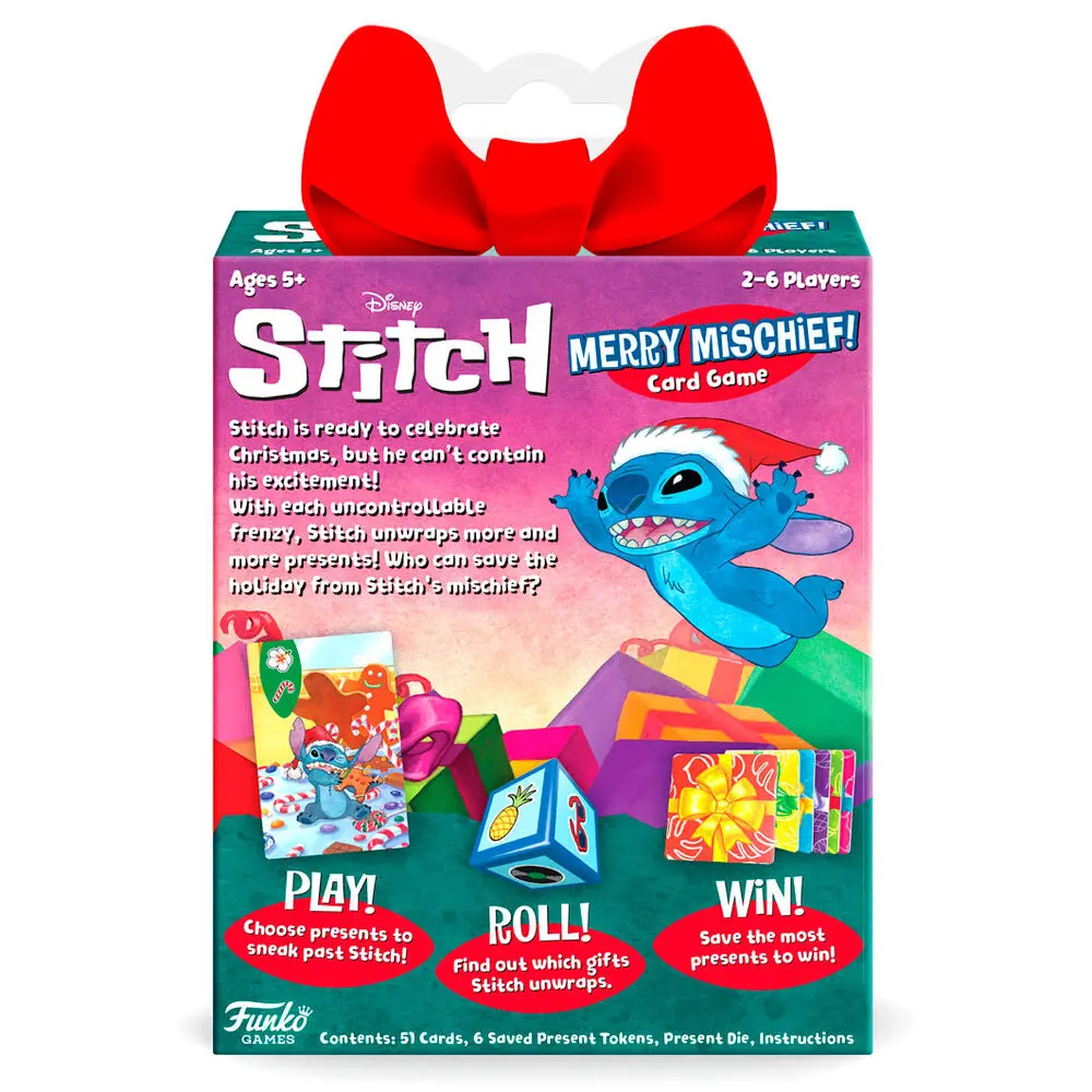 Disney Stitch Merry Mischief kártyajáték angol nyelvű termékfotó