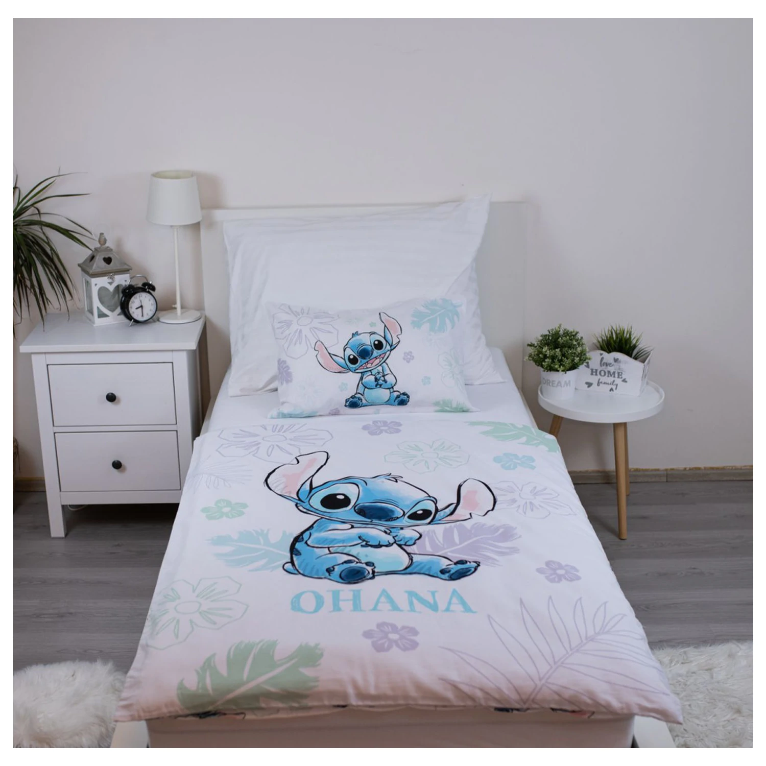 Disney Stitch Ohana White gyerek, ovis ágyneműhuzat  termékfotó