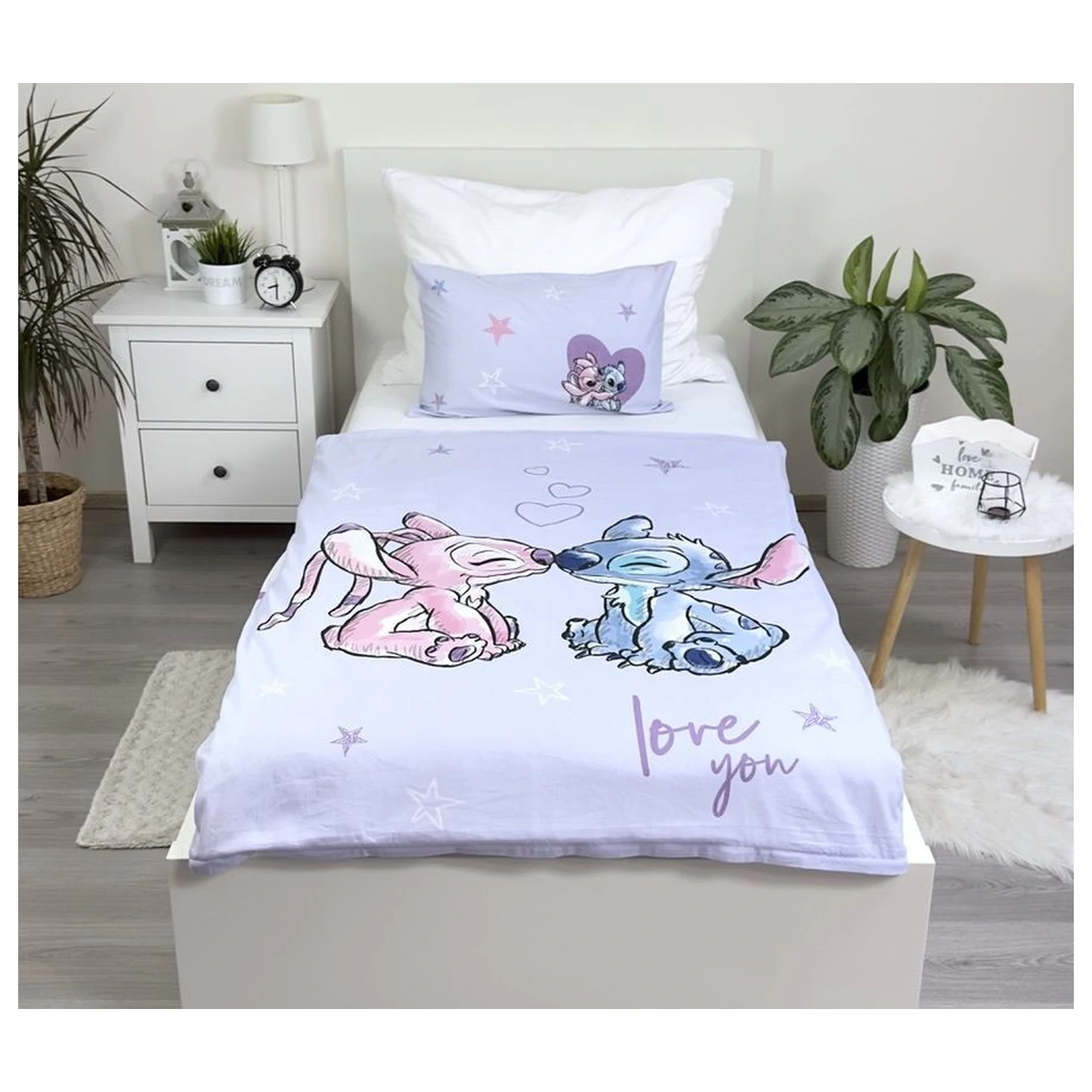Disney Stitch Purple gyerek, ovis ágyneműhuzat  termékfotó