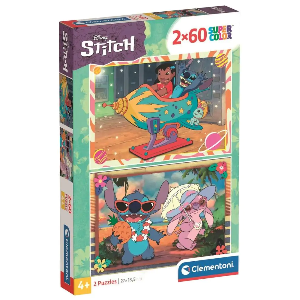 Disney Stitch puzzle 2x60db-os termékfotó
